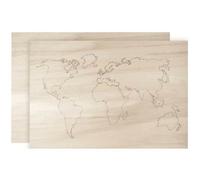 Rayher Mappemonde en bois