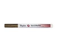 Rayher Marqueur acrylique, doré, 1 pce., pointe ronde 1-2mm, outdoor, séchage rapide, base aqueuse, arts créatifs-35006616