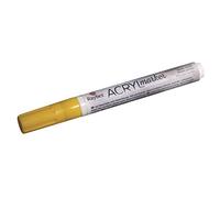 Rayher Marqueur acrylique, jaune, 1 pce., pointe ronde 2-4mm, outdoor, séchage rapide, base aqueuse, arts créatifs-35007161