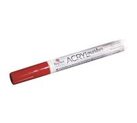 Rayher Marqueur acrylique, rouge, 1 pce., pointe ronde 2-4mm, outdoor, séchage rapide, base aqueuse, arts créatifs-35007287