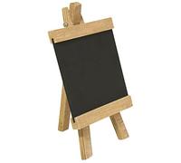 Rayher Mini chevalet avec tableau noir, nature, 1 pce., bois, 10x18 cm, Décoration, table, buffet, vitrine-5612200