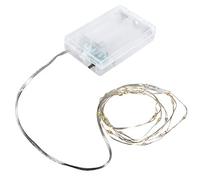 Rayher Mini guirlande lumineuse, 1 pce, 130cm, 20 lampes LED, alimentation à piles, minuterie, intérieur, décoration, anniversaire, Halloween, Noel-69228159, Jaune Clair