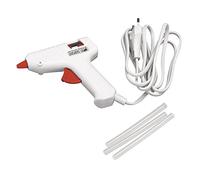 Rayher Mini pistolet à colle électrique basse température pour bois, feutrine ou ruban, 11 x 11 cm, blanc/rouge