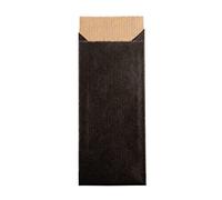Sac Déco En Papier - Cadeau - Friandises - Noir - 11,5 X 5,3 Cm
