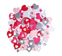 Rayher motifs autocollants cœur en feutre, 105 pces 1,7+4 cm, coloré, 43000999