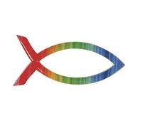 Rayher Ornement en cire, Poisson, 1 pce., 4X2cm, prêt à l’emploi, multicolore, décoration de bougie, baptême, communion, confirmation, mariage-31507000