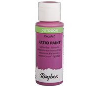 Rayher Patio Paint peinture acrylique extérieur flacon 59 ml rose vif, 38610267