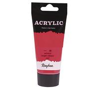 Rayher Peinture acrylique, rouge classique, 1 tube, 75ml, toutes surfaces, usages multiples, arts créatifs-38912287