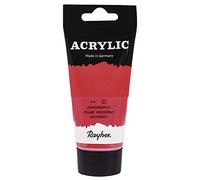 Rayher Peinture acrylique, rouge vermillon, 1 tube, 75ml, toutes surfaces, usages multiples, arts créatifs-38912273