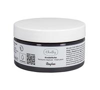 Rayher Peinture effet craie «Chalky Finish», noir charbon ultra mat, 1 pot, 100 ml, solution aqueuse, arts créatifs, décoration vintage-35047577