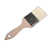 Rayher Pinceau Plat Universel, 1 PCE., Taille n°50, carré, Fibre synthétique, Peinture, décoration, rénovation, Arts créatifs-37045000