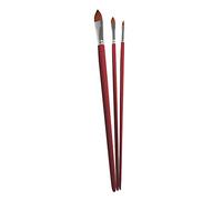 Rayher Pinceaux 37068000 type assortis 100% certifié FSC Synthétique Marron 4 x 0 6 x 0 12 cm