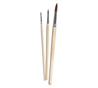 Rayher Pinceaux de peinture, Jard.enfants&école FSC100% 3pc rond synt., 37037000