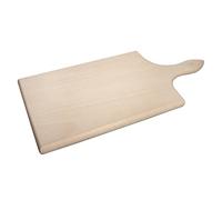 Rayher Planche à découper en bois de hêtre, nature, 1 pce, 20X40X2cm, FSC 100%, qualité alimentaire, avec manche, pyrogravure, cadeau-62621000, Blanc