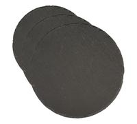 Rayher Plateau en Ardoise Rond, Gris, 1 PCE., Ø15cm, Utilisation Multiple, présentation d’Aliments, décoration de Table, Dessous de plat-56531000 (Lot de 3)