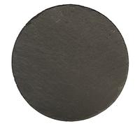 Rayher Plateau en ardoise rond, gris, 1 pce., Ø20cm, utilisation multiple, présentation d’aliments, décoration de table, dessous de plat-56532000