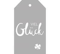 Rayher Pochoir en Acier Motif Bonne Chance, 1 PCE., pour Toutes Presses de poinçonnage, Arts créatifs, Scrapbooking, Cadeaux, cartes-50258000