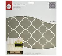 Rayher Pochoir motif à Alvéoles Modernes, 1 pce, 30,5X30,5cm, alvéoles 7X7cm, réutilisable, sérigraphie, arts créatifs, cadeaux, décoration-38967000, Gris