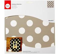 Rayher Pochoir motif à Pois, 1 pce, 30,5X30,5cm, pois Ø3,8cm, réutilisable, sérigraphie, arts créatifs, cadeaux, décoration-38970000, Gris