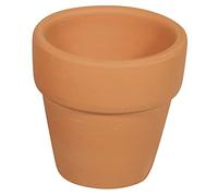 Rayher Rayher Pot de fleurs en terre cuite, marron, 1 pce., H. 5cm, ø 5 cm, avec rebord, intérieur, extérieur, Arts créatifs, décoration, jardin, figurine-56313000