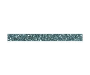 Rayher Ruban autocollant Washi Tape pailleté 15mm roul. 5m bleu lagon, 59925390, Lagune