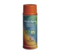 Rayher Spray peinture acrylique mat, orange, 200ml, DIN EN71-3, base aqueuse, séchage rapide, multiples surfaces, intérieur, extérieur, décoration, rénovation-34145210