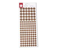 Rayher Stickers alphabet liège lettres autocollantes sct. 126 pcs rond, 59226000