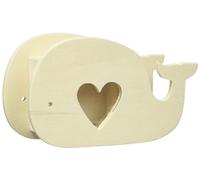 Rayher Tirelire en bois Baleine accessoire de déco FSC 100% nature, 62968505