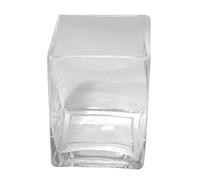 Rayher Vase en verre transparent p. décoration 7,5x7,5 cm, hauteur 8 cm, 8669900