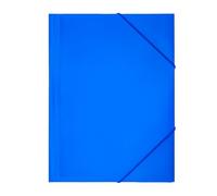 Raylu Paper - Chemise en Plastique A4, Fermeture Rabats à Élastiques, Pochette Plastique pour Rangement de Papiers Administratifs, Pour le Bureau, la Maison et l´École (A4, Bleu)