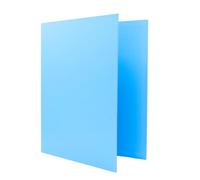 Raylu Paper - Classeur à 2 anneaux en D, classeur A4 avec anneaux pour ranger des documents, format A4 de 33,5 cm de haut x 26 cm de large (bleu clair, dos 40 mm)
