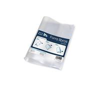 Raylu Paper - Couverture Ajustable Transparente Adhésive pour Livres avec Bande Adhésive, Lot de 5 Protège-Cahier Autocollants de 130 Microns, Installation Rapide (28,5 x 53 cm)