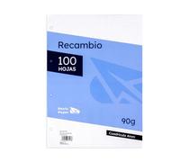Raylu Paper Feuilles Simples Grands Carreaux A4 Perforées, 100 Feuilles 90g, Quadrillage 4x4mm, Feuilles pour Classeur et Cahier à Anneaux, Idéales pour École, Université et Bureau