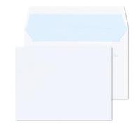RAYLU PAPER - Lot de 10 enveloppes blanches en papier avec fermeture auto-adhésive pour envoi de documents et lettres, facile à sceller, 90 g/m² d'épaisseur (Quartille)