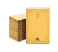 Raylu Paper - Lot de 100 Enveloppes Bulles Kraft, Enveloppes Matelassées avec Fermeture Auto-Adhésive, Pochette Envoi Colis Recyclable pour Documents et Lettres (150 x 210 mm)
