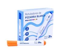 RAYLU PAPER Lot de 12 Feutres Effaçables Orange pour Tableau Blanc, Pointe Ronde 3 mm, Effaçage à Sec, Non Toxiques, pour Tableau Blanc et Tableau Magnétique (Orange, 12 unités)