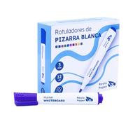RAYLU PAPER Lot de 12 Feutres Effaçables Violet pour Tableau Blanc, Pointe Ronde 3 mm, Effaçage à Sec, Non Toxiques, pour Tableau Blanc et Tableau Magnétique (Violet, 12 unités)