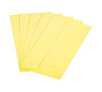Raylu Paper - Lot de 20 Enveloppes Colorées avec Fermeture Adhésive, Enveloppes de Couleur pour Lettres, Cartes Postales, Faire-Parts, Carte de Voeux, Taille DL 110 x 220 mm (Jaune Clair)
