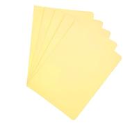Raylu Paper - Lot de 25 Sous Chemises Cartonnées pour Documents, avec Fentes pour Ajouter des Attaches, Sous Dossiers en Papier Cartonné Épais de 200 g, Couleurs Vives (Jaune, Folio)
