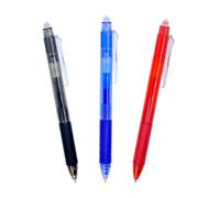 RAYLU PAPER - Lot de 3 Stylos Effaçables Rechargeables avec Encre Gel, Couleurs Bleu Rouge Noir, Stylos Billes Effaçables, Trait de 0,7 mm (3 Couleurs)
