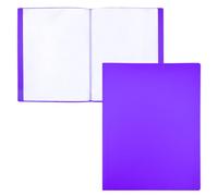 Raylu Paper Porte Vue A4 avec 20 Pochettes Transparentes, Porte Documents en Polypropylène 100% Recyclable, Protege Document pour Bureau et École (A4, Violet, 20 Vues)