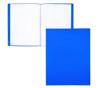 Raylu Paper Porte Vue A4 avec 40 Pochettes Transparentes, Porte Documents en Polypropylène 100% Recyclable, Protege Document pour Bureau et École (A4, Blue, 40 Vues)