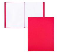 Raylu Paper Porte Vue A4 avec 40 Pochettes Transparentes, Porte Documents en Polypropylène 100% Recyclable, Protege Document pour Bureau et École (A4, Rouge, 40 Vues)