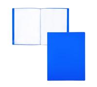 Raylu Paper Porte Vue A5 avec 20 Pochettes Transparentes, Porte Documents en Polypropylène 100% Recyclable, Protege Document pour Bureau et École (A5, Bleu, 20 Vues)