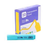 RAYLU PAPER Surligneurs Fluo Bleu Pastel avec Pointe Biseautée, Pack de 10 Highlighter Trait 2-5 mm, Surligneurs pour Organisation (Bleu Pastel, 10 pcs)