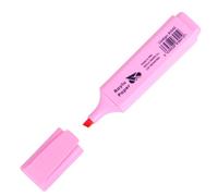 RAYLU PAPER Surligneurs fluorescents à pointe biseautée, marqueurs fluorescents avec trait de 2 à 5 mm, feutres fluorescents pour organisation (1, rose pastel)