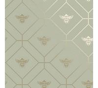 Rayon de miel abeille Papier Peint Vert Holden 13080