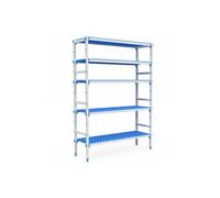 Rayonnage Aluminium 5 Niveaux Compatible Bac GN 1/1 - L 715 à 1950 mm - - 1705 mm