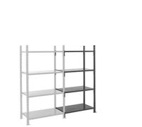 Rayonnage Charges lourdes Kit suivant 4 étagères en tôle 2000x1260x1000 mm Fliplus