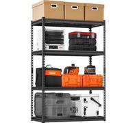 Rayonnage de stockage 4 niveaux Rayonnage pour charges lourdes Rayonnage de cave Rayonnage de garage 1096kg